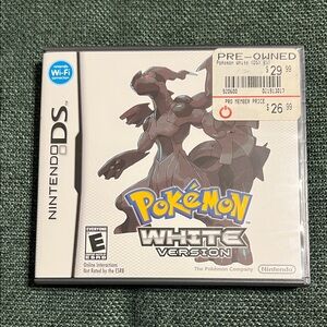 *NO GAME* Nintendo DS Pokémon White Version - Black and White
